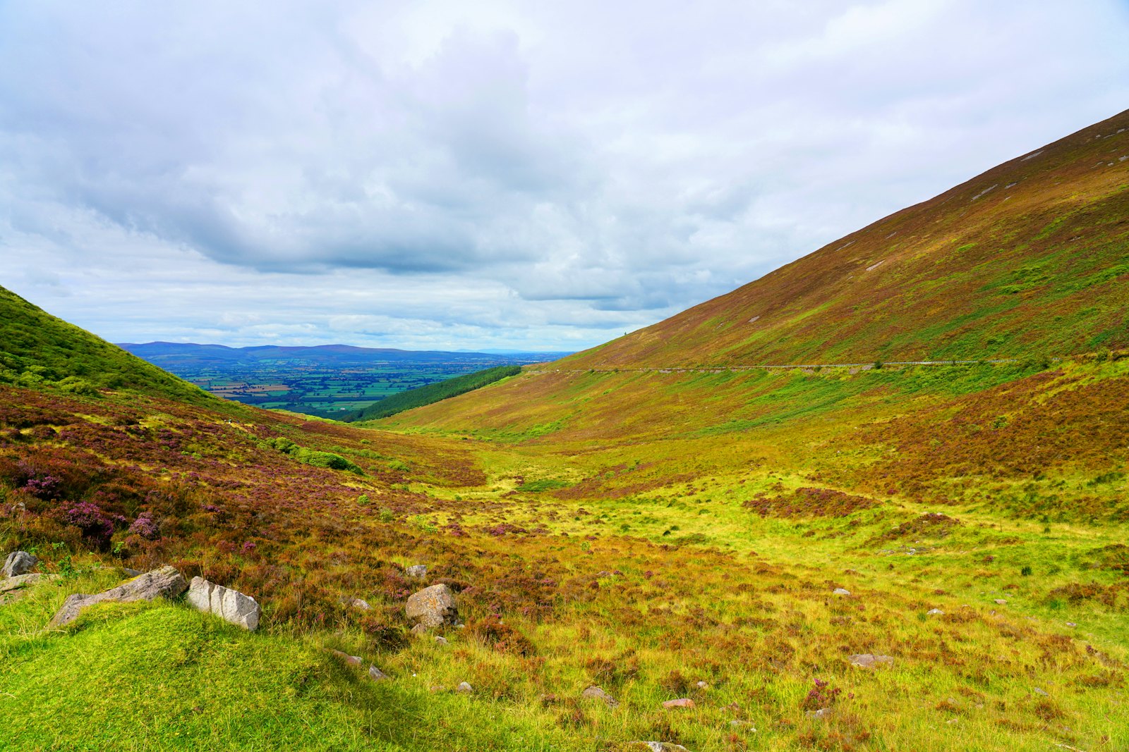 Green hills under a big sky